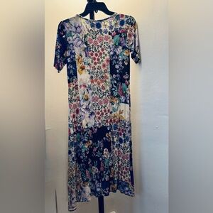 Johnny Was Multicolor Floral Midi Dress